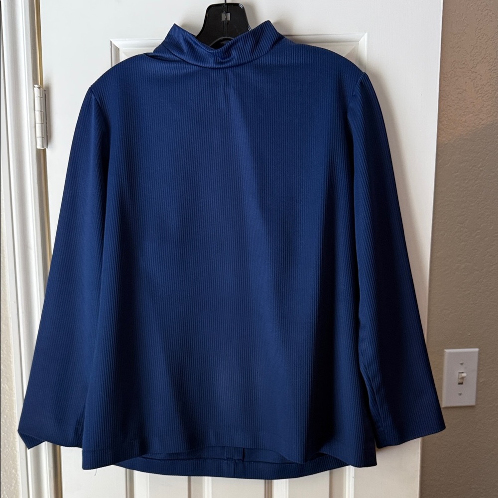 Mr. Fine Navy Long Sleeve Top